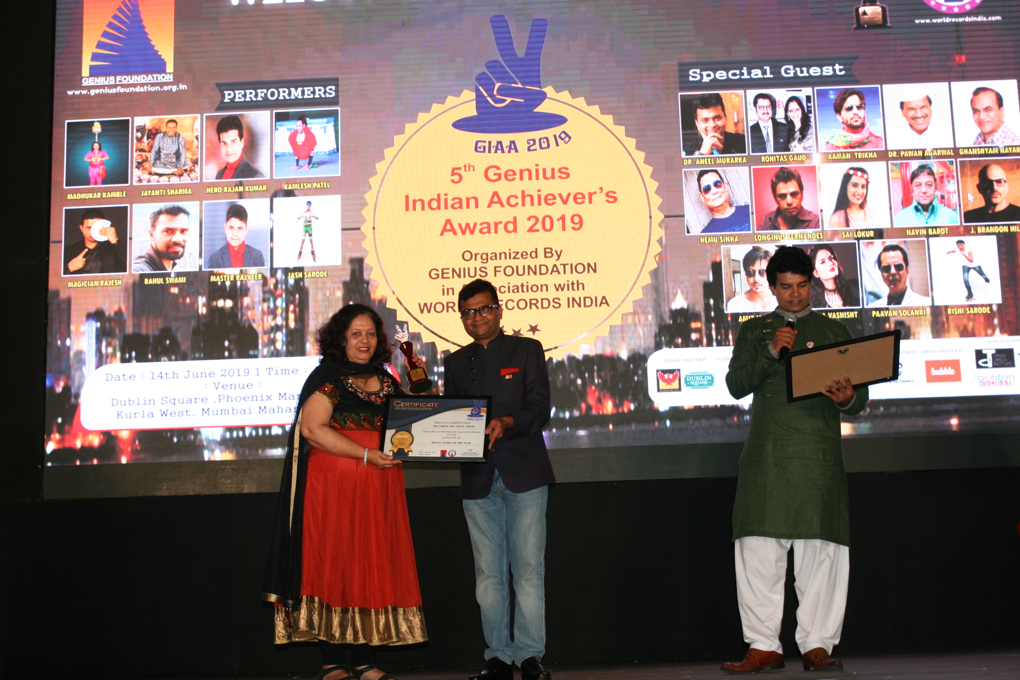  VEENA LOKUR – SOCIAL GENIUS OF THE YEAR