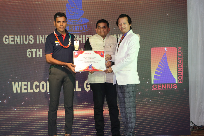  MAZ. NITIN JOSHI – SPORTS GENIUS OF THE YEAR